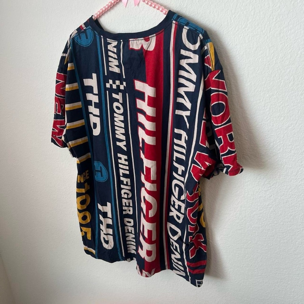 tommy hilfiger racer graphic logo print tee